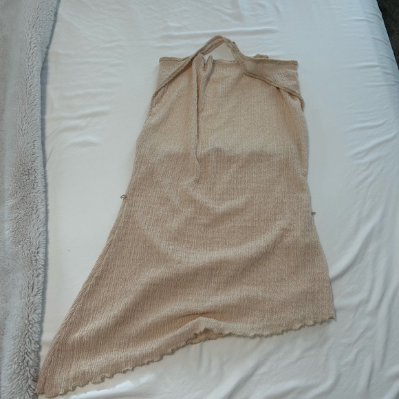 Beige Knit Halter top - Picture 1 of 4